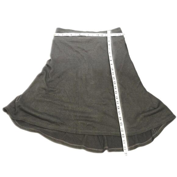 Smoking Lily Artsy Mid length Skirt With Handcrafted Fabric Appliques Med. - Picture 3 of 5